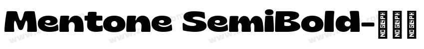 Mentone SemiBold字体转换 Mentone SemiBold字体转换